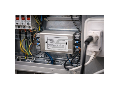 EMI (elektromagnetinių trukdžių) tinklo filtras | elektros tinklo triukšmo slopinimui | DIN bėgelis | 250V | 30A | EMC apsauga 1