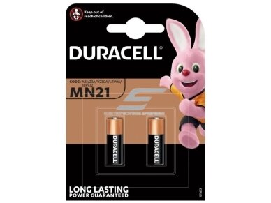 Elementai | baterijos | 12V | 23A | MN21 | šarminė | Duracell 5000394203969