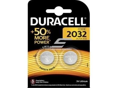 Elementai | baterijos | 3V | CR2032 | Duracell | 5000394203921 Elementai | baterijos | 3V | CR2032 | Duracell | 5000394203921