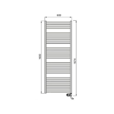 Elektriskais dvieļu žāvētājs | ar taimeri | programmējams | 750W | 230V | IP44 | 600x1600mm | balts | ADAX Wave 60-160-750 WHITE 3 Elektriskais dvieļu žāvētājs | ar taimeri | programmējams | 750W | 230V | IP44 | 600x1600mm | balts | ADAX Wave 60-160-750 WHITE 3