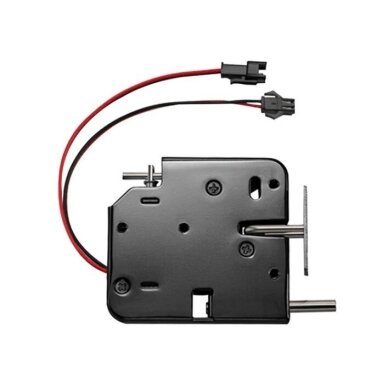 Elektromehaaniline riiv | lukk | pakiautomaatidele | 24VDC | 1A | 73x66x13mm | avaneb toite sisselülitamisel | terasest | must Elektromehaaniline riiv | lukk | pakiautomaatidele | 24VDC | 1A | 73x66x13mm | avaneb toite sisselülitamisel | terasest | must