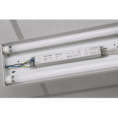 Электронный балласт | 2x36W | 230V | для люминесцентных ламп T8 | 50 000 ч | IP20 1 Электронный балласт | 2x36W | 230V | для люминесцентных ламп T8 | 50 000 ч | IP20 1