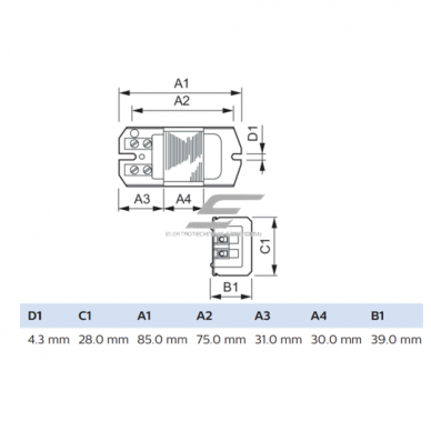 Elektromagnetiline ballast kompaktluminofoorlampidele | 18W | 230V | Philips 2 Elektromagnetiline ballast kompaktluminofoorlampidele | 18W | 230V | Philips 2