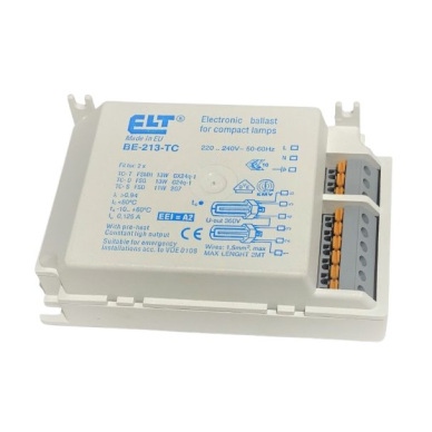 Elektroniskais balasts kompaktajām luminiscences lampām | 2x18–26W | 220–240V | BE-226-TC ELT Elektroniskais balasts kompaktajām luminiscences lampām | 2x18–26W | 220–240V | BE-226-TC ELT