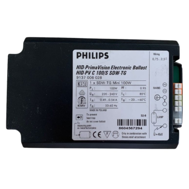 Электронный балласт для натриевых ламп | 100Вт | 220–240В | HID-PV 100/S SDW-TG Philips 1
