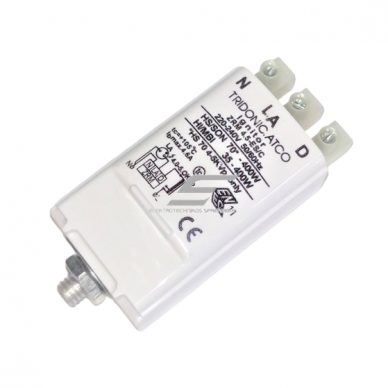 Elektrooniline starter | süüteseade | naatrium- ja metallhalogeniid-lampidele | 35–400W | 220–240V | ZRM 4.5-ES/C Tridonic Elektrooniline starter | süüteseade | naatrium- ja metallhalogeniid-lampidele | 35–400W | 220–240V | ZRM 4.5-ES/C Tridonic