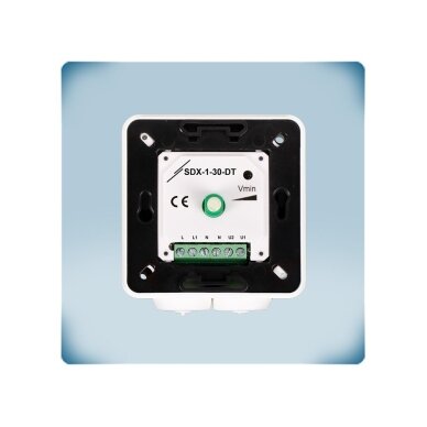 Electronic fan speed controller from max. to min. | 3A | 230VAC | surface-mounted/flush-mounted | IP54/IP44 | Sentera Controls | SDX-1-30-DT 5