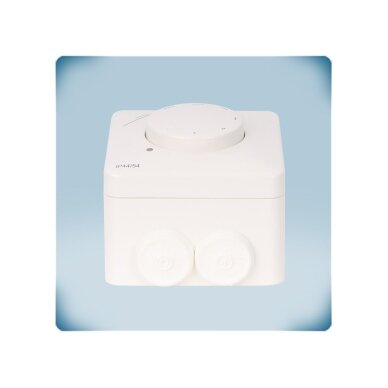 Elektroniczny regulator prędkości wentylatora od maks. do min. | LED | 0,5A | 230VAC | natynkowy/podtynkowy | IP54/IP44 | Sentera Controls | LTX-0-05-AT 3