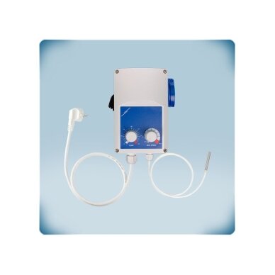 Electronic temperature-controlled fan speed controller | 5-35°C | 6A | 230VAC | with PT500 sensor | Schuko socket | IP54 | Sentera Controls | GTE21-60-DT Electronic temperature-controlled fan speed controller | 5-35°C | 6A | 230VAC | with PT500 sensor | Schuko socket | IP54 | Sentera Controls | GTE21-60-DT