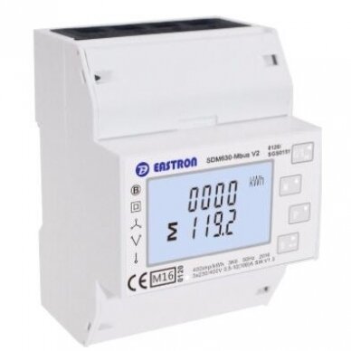 Modułowy trójfazowy wielofunkcyjny licznik energii elektrycznej | 100 A | 3×230/400 V | dwukierunkowy | RS485 Modbus | DIN | Eastron SDM630-Modbus V2 1 Modułowy trójfazowy wielofunkcyjny licznik energii elektrycznej | 100 A | 3×230/400 V | dwukierunkowy | RS485 Modbus | DIN | Eastron SDM630-Modbus V2 1