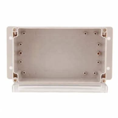 Electrical installation distribution box | with side lugs | hermetic | 200x120x75mm | surface-mounted | plastic | transparent cover | IP65 1 Electrical installation distribution box | with side lugs | hermetic | 200x120x75mm | surface-mounted | plastic | transparent cover | IP65 1