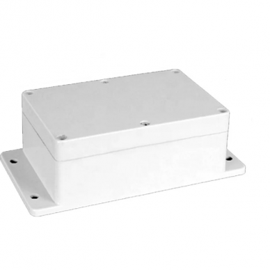Elektriskās instalācijas sadales kaste | ar ausīm sānos | hermētiska | 152x100x62mm | virsmas montāža | plastmasa | pelēka | IP65