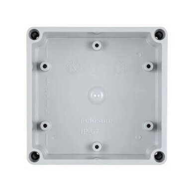 Electrical installation junction box | plastic | hermetic | 100x100x80mm | surface-mounted | grey | IP67 1 Electrical installation junction box | plastic | hermetic | 100x100x80mm | surface-mounted | grey | IP67 1