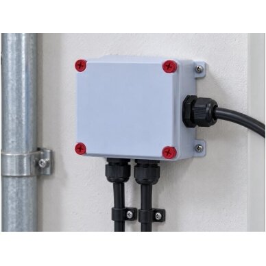 Electrical installation junction box | plastic | hermetic | 100x100x80mm | surface-mounted | grey | IP67 3 Electrical installation junction box | plastic | hermetic | 100x100x80mm | surface-mounted | grey | IP67 3