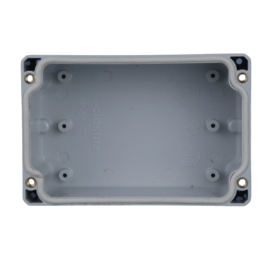 Electrical installation junction box with mounting plate | transparent cover | plastic | hermetic | 120x80x55mm | surface-mounted | grey | IP67 1 Electrical installation junction box with mounting plate | transparent cover | plastic | hermetic | 120x80x55mm | surface-mounted | grey | IP67 1