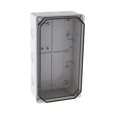 Electrical installation thermoplastic enclosure | hermetic | 113x210x73mm | surface-mounted | halogen-free | transparent cover | IP67 | TEM Electrical installation thermoplastic enclosure | hermetic | 113x210x73mm | surface-mounted | halogen-free | transparent cover | IP67 | TEM