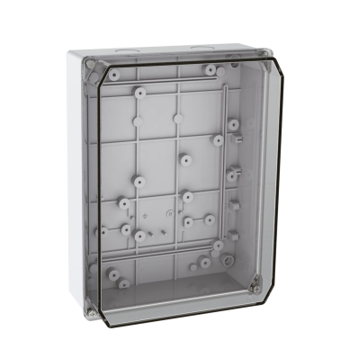 Electrical installation thermoplastic enclosure | hermetic | 210x280x100mm | surface-mounted | halogen-free | transparent cover | IP67 | TEM Electrical installation thermoplastic enclosure | hermetic | 210x280x100mm | surface-mounted | halogen-free | transparent cover | IP67 | TEM