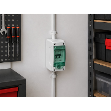 Rozdział energii elektrycznej | rozdzielnica modułowa | obudowa | rozdzielnica | 3 moduły | 80x150x98mm | przezroczyste drzwiczki | hermetyczna | natynkowa | plastikowa | IP65 | Schneider Electric | Kaedra | 13975 1
