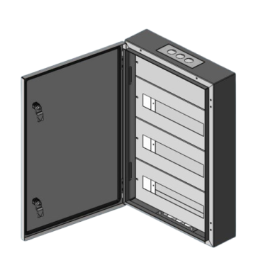 Rozdzielnica elektryczna | modułowa obudowa | skrzynka | szafa | 30 modułów | 400x750x150mm | hermetyczna | natynkowa | stalowa | IP65 2 Rozdzielnica elektryczna | modułowa obudowa | skrzynka | szafa | 30 modułów | 400x750x150mm | hermetyczna | natynkowa | stalowa | IP65 2