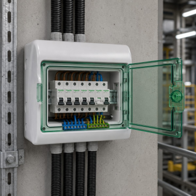 Elektro sadales | modulārais sadalnes skapis | kārba | sadalne | 8 moduļi | 200x195x112mm | caurspīdīgas durvis | hermētisks | virsapmetuma | plastmasas | IP65 | Schneider Electric | Kaedra | 13978 2 Elektro sadales | modulārais sadalnes skapis | kārba | sadalne | 8 moduļi | 200x195x112mm | caurspīdīgas durvis | hermētisks | virsapmetuma | plastmasas | IP65 | Schneider Electric | Kaedra | 13978 2