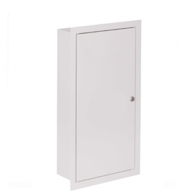 Rozdzielnica elektryczna | Obudowa | 12 modułów | Z zamkiem | 270x540x120 mm | Do liczników 1-fazowych i 3-fazowych | Podtynkowa | Stalowa | IP31