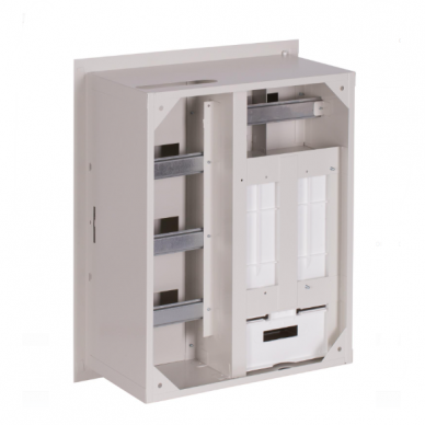 Elektro sadales skapis | Korpuss | 24 moduļi | 450x550x210 mm | 3 fāžu elektro skaitītājiem | Iebūvējams | Tērauda | IP31 2 Elektro sadales skapis | Korpuss | 24 moduļi | 450x550x210 mm | 3 fāžu elektro skaitītājiem | Iebūvējams | Tērauda | IP31 2