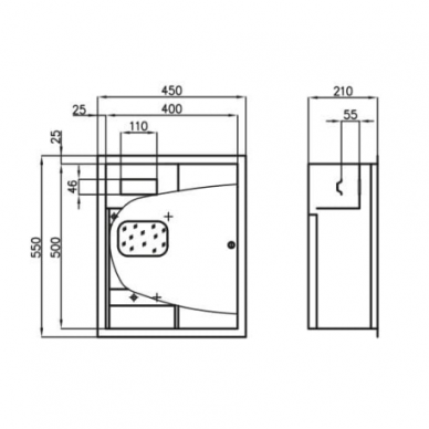 Elektro sadales skapis | Korpuss | 24 moduļi | 450x550x210 mm | 3 fāžu elektro skaitītājiem | Iebūvējams | Tērauda | IP31 3 Elektro sadales skapis | Korpuss | 24 moduļi | 450x550x210 mm | 3 fāžu elektro skaitītājiem | Iebūvējams | Tērauda | IP31 3
