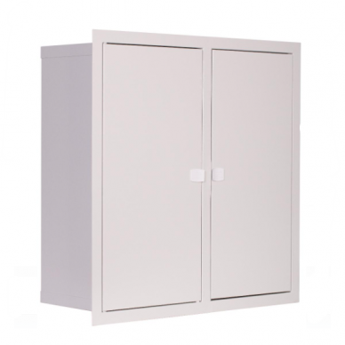 Electrical Distribution Board | Enclosure | 48 Modules | Double Doors | 590x595x210mm | For 3-Phase Electricity Meters | Flush-Mounted | Steel | IP31