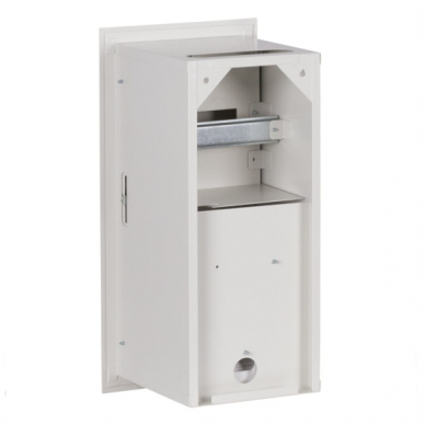 Elektro sadales skapis | kārba | 6 moduļi | ar slēdzeni un stiklu | 230x480x180 mm | 1 fāzes elektro skaitītājiem | iebūvējams | tērauda | IP31 2