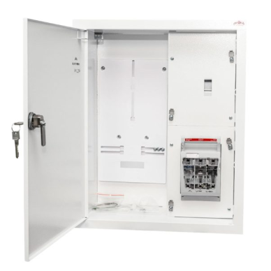 Electrical Distribution Board | Enclosure | 3 Modules | With Lock | 400x500x210 mm | For 1x3-Phase Electricity Meter | Flush-Mounted | Steel | IP31 1 Electrical Distribution Board | Enclosure | 3 Modules | With Lock | 400x500x210 mm | For 1x3-Phase Electricity Meter | Flush-Mounted | Steel | IP31 1