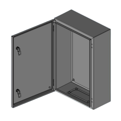 Elektrijaotuskapp | karp | kilp | paigaldusplaadiga | 400x500x150mm | hermeetiline | pindpaigaldatav | terasest | IP65 3