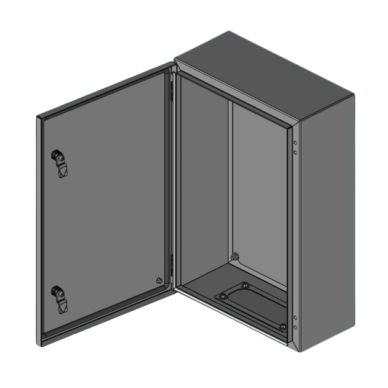 Electrical distribution enclosure | box | cabinet | with mounting plate | 200x200x150mm | hermetic | surface mounted | steel | IP65 3 Electrical distribution enclosure | box | cabinet | with mounting plate | 200x200x150mm | hermetic | surface mounted | steel | IP65 3