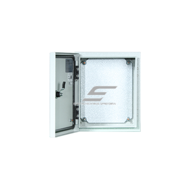 Electrical distribution enclosure | box | cabinet | with mounting plate | 400x300x200mm | hermetic | surface mounted | steel | IP65 1 Electrical distribution enclosure | box | cabinet | with mounting plate | 400x300x200mm | hermetic | surface mounted | steel | IP65 1