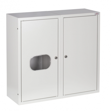 Three-phase | main electrical distribution board | enclosure | cabinet | with distribution section | 36 modules | double doors with lock and glass | 580x620x220 mm | for 1x3-phase meter | sealable | surface-mounted | steel | IP31 Three-phase | main electrical distribution board | enclosure | cabinet | with distribution section | 36 modules | double doors with lock and glass | 580x620x220 mm | for 1x3-phase meter | sealable | surface-mounted | steel | IP31