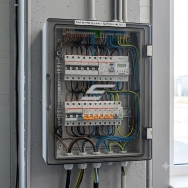 Plastic overhead sealed enclosure | box | halogen-free | 400x300x170mm | transparent door | IP65 | TEM 1