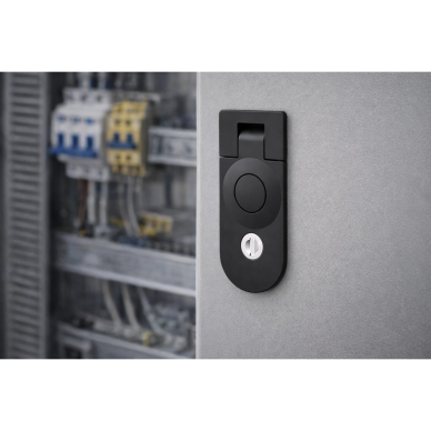 Electrical cabinet lock with handle | compression mechanism | with key | sealed | IP protection | zinc alloy | silver 3 Electrical cabinet lock with handle | compression mechanism | with key | sealed | IP protection | zinc alloy | silver 3