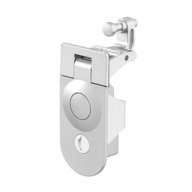 Electrical cabinet lock with handle | compression mechanism | with key | sealed | IP protection | zinc alloy | silver