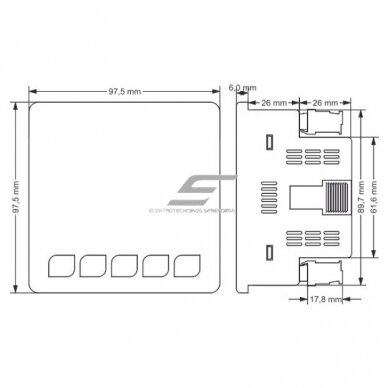 Panel-mounted | Digital 380V power network analyzer three-phase | 10mA-5.500A 1 Panel-mounted | Digital 380V power network analyzer three-phase | 10mA-5.500A 1