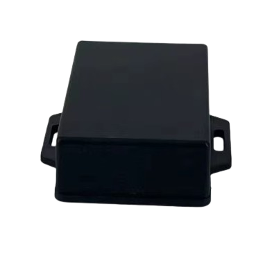 Rozdzielnica elektryczna | z uszami po bokach | hermetyczna | 82x68x24mm | montaż powierzchniowy | plastikowy | czarna | IP67