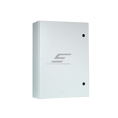 Electrical distribution enclosure | box | cabinet | with mounting plate | 600x400x300mm | hermetic | surface mounted | steel | IP65