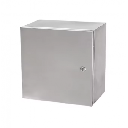 Electrical distribution enclosure | box | cabinet | with mounting plate | with lock | 500x400x250 mm | surface-mounted | stainless steel | IP54 Electrical distribution enclosure | box | cabinet | with mounting plate | with lock | 500x400x250 mm | surface-mounted | stainless steel | IP54