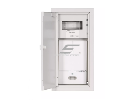 Vienfazis | įvadinis elektros skydelis | dėžė | skydas | su paskirstymu | 6 modulių | su spyna | 430x220x130mm | 1x1F skaitikliui | su plombavimo galimybe | virštinkinis | plieninis | IP31 1