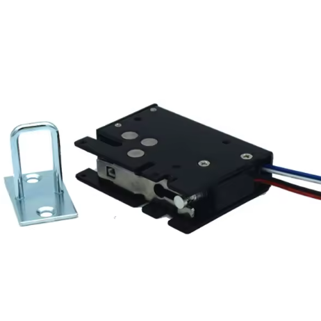 Elektroniska solenoīda slēdzene | 12V DC | mini | ar signāla atgriezenisko saiti | skapjiem, skapīšiem, automātiskām slēgšanas sistēmām