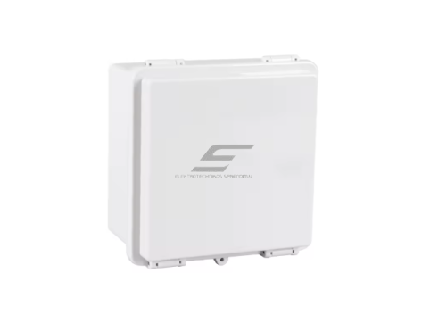 Elektros instaliacijos paskirstymo dėžutė | hermetinė | 200x200x100mm | paviršinė | ABS plastikas | pilka | IP67