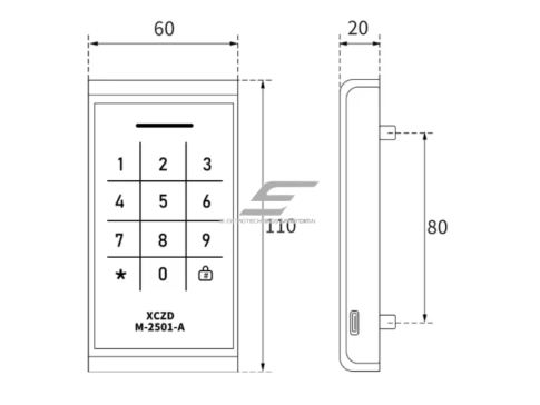 Elektroninė spintelės spyna su PIN kodu | skaitmeninė | 110x60x20mm | ABS plastikas | universali | juoda 1 Elektroninė spintelės spyna su PIN kodu | skaitmeninė | 110x60x20mm | ABS plastikas | universali | juoda 1