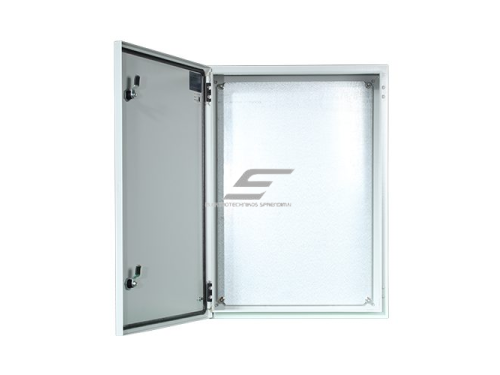 Elektros paskirstymo skydelis | dėžė | skydas | su montavimo plokšte | 600x500x250mm | hermetinis | virštinkinis | plieninis | IP65 1 Elektros paskirstymo skydelis | dėžė | skydas | su montavimo plokšte | 600x500x250mm | hermetinis | virštinkinis | plieninis | IP65 1