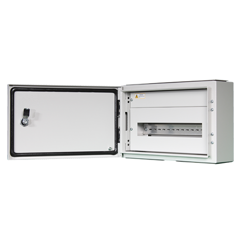 Rozdzielnica elektryczna | modułowa obudowa | skrzynka | szafa | 18 modułów | 450x250x125mm | hermetyczna | natynkowa | stalowa | IP65 1 Rozdzielnica elektryczna | modułowa obudowa | skrzynka | szafa | 18 modułów | 450x250x125mm | hermetyczna | natynkowa | stalowa | IP65 1