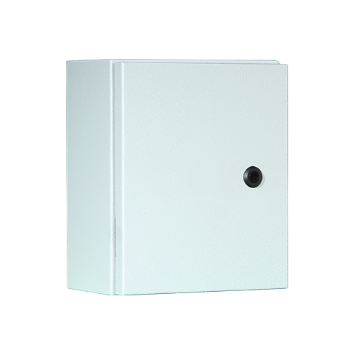 Electrical distribution enclosure | box | cabinet | with mounting plate | 200x200x150mm | hermetic | surface mounted | steel | IP65