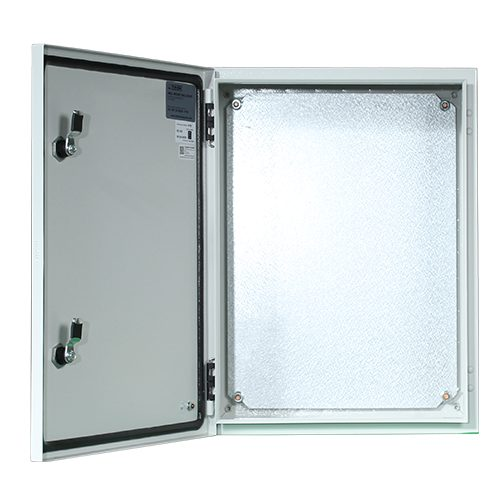Elektrijaotuskapp | karp | kilp | paigaldusplaadiga | 500x500x200mm | hermeetiline | pindpaigaldatav | terasest | IP65 1