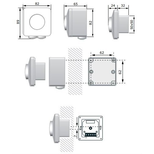 Electronic fan speed controller from min. to max. | LED | 1.5A | 230VAC | surface-mounted/flush-mounted | IP54/IP44 | Sentera Controls | LTY-0-15-AT 1 Electronic fan speed controller from min. to max. | LED | 1.5A | 230VAC | surface-mounted/flush-mounted | IP54/IP44 | Sentera Controls | LTY-0-15-AT 1